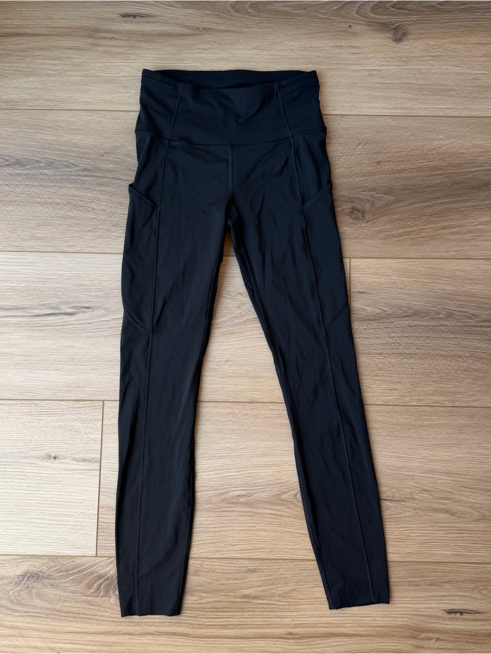 Lululemon Fast and Free High-Rise Tight 25" Black with Pockets, 4